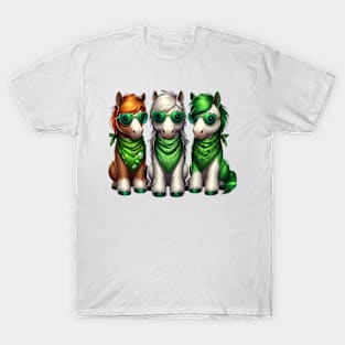 St Patricks Day Trio of Horses T-Shirt